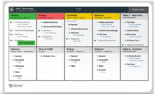 Clover Kitchen Display System (KDS)